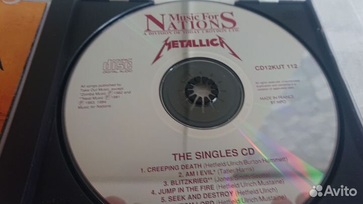 Metallica. CD france диск