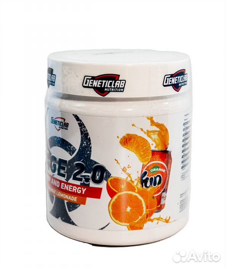 Энергетик Geneticlab Nutrition Rage 2.0, 240 г, ап