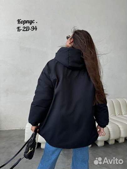 Топовые модели утеплённых курточек силуэта оверсай