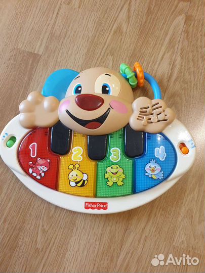 Развивающие игрушки, пианино, fisher price