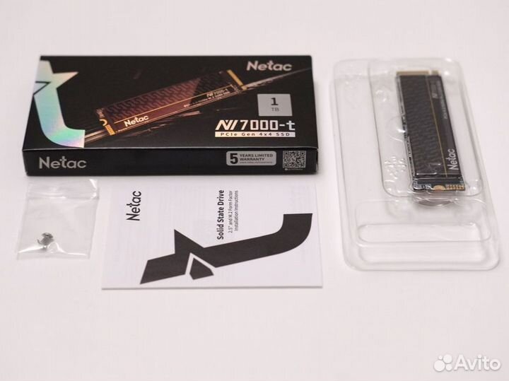 SSD M.2 NVMe 1TB Netac NV7000-t PCIe Gen4 7300Mb/s