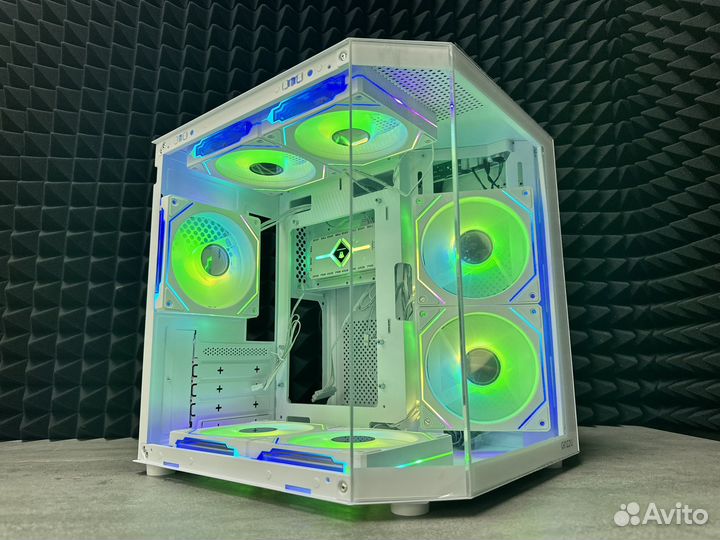 Игровой корпус для пк аквариум белый argb