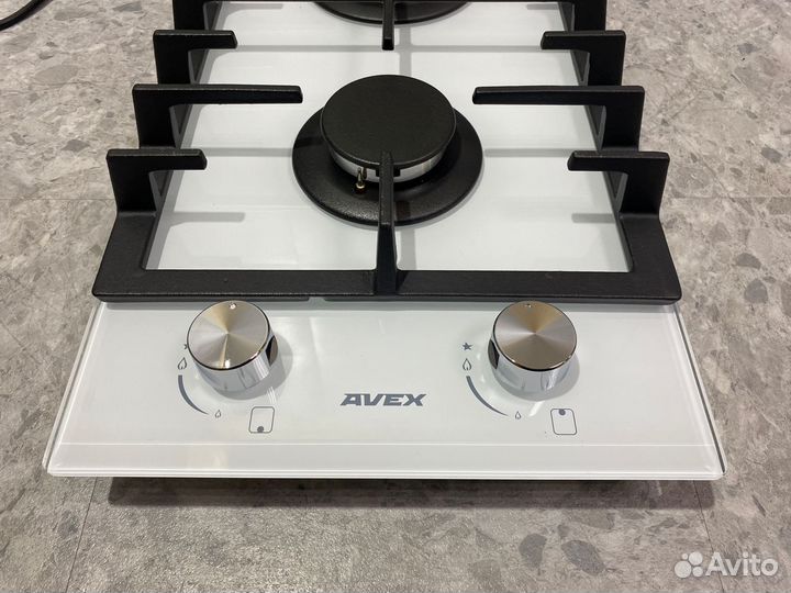 Газовая поверхность avex HS 3022 белое стекло