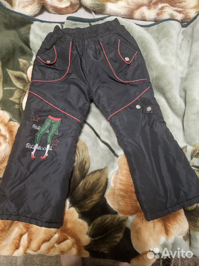 Теплые брюки для девочки 116