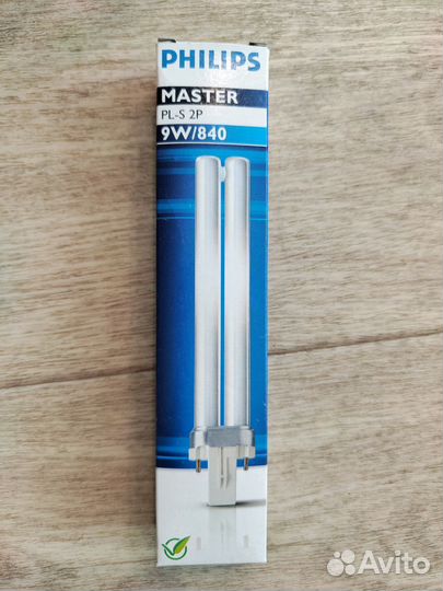 Лампа люминесцентная philips master pl-s 2p 9w/840