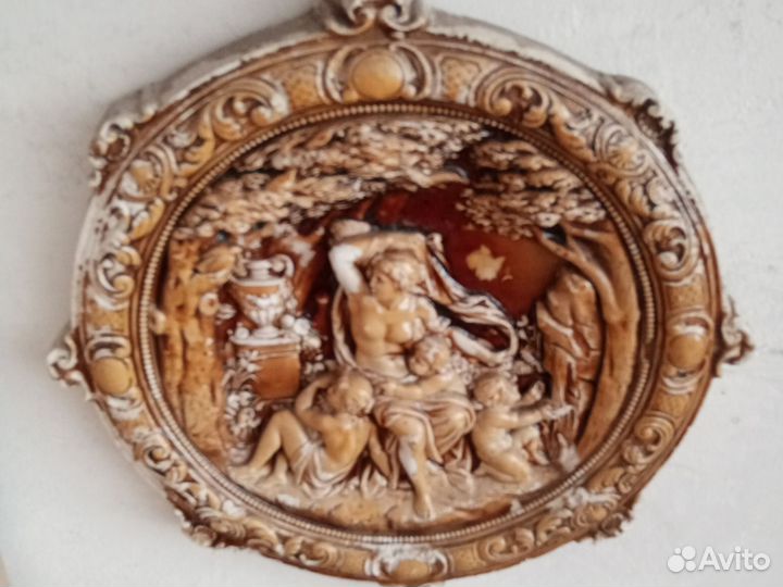 Настенное панно СССР гипс