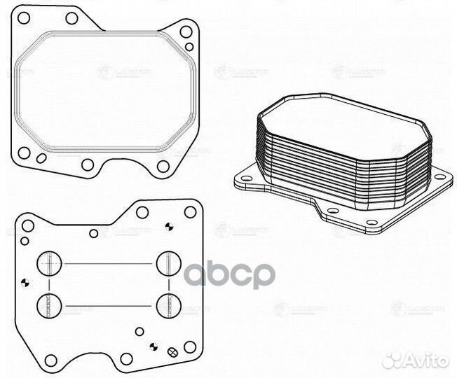 Радиатор масл. для а/м Ford Transit (06) / (13 L