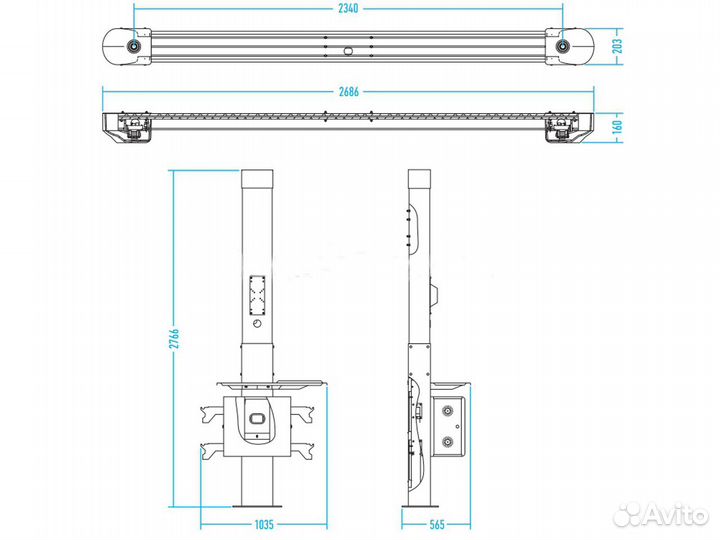 Стенд сход развал 3D Nordberg C802