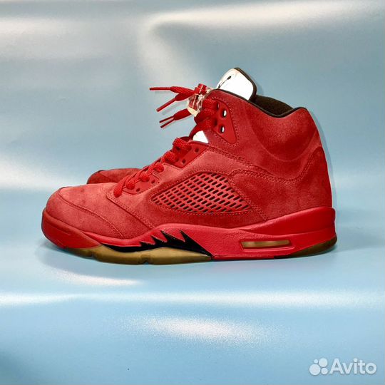 Оригинал Nike Air Jordan 5 Red Suede