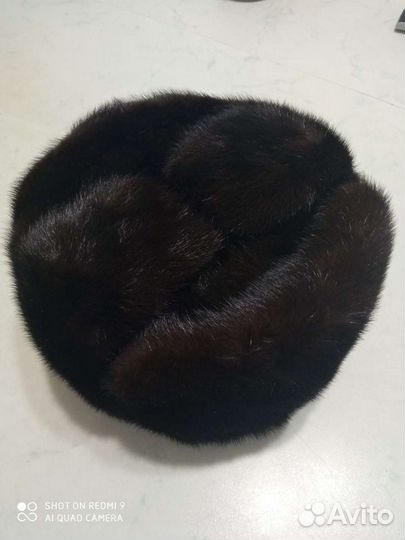 Норковая шапка мужская