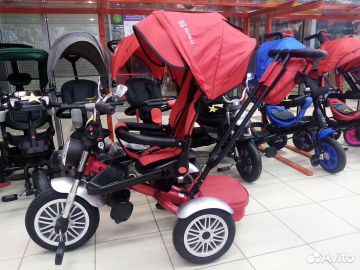 Трехколесный велосипед с родительской ручкой