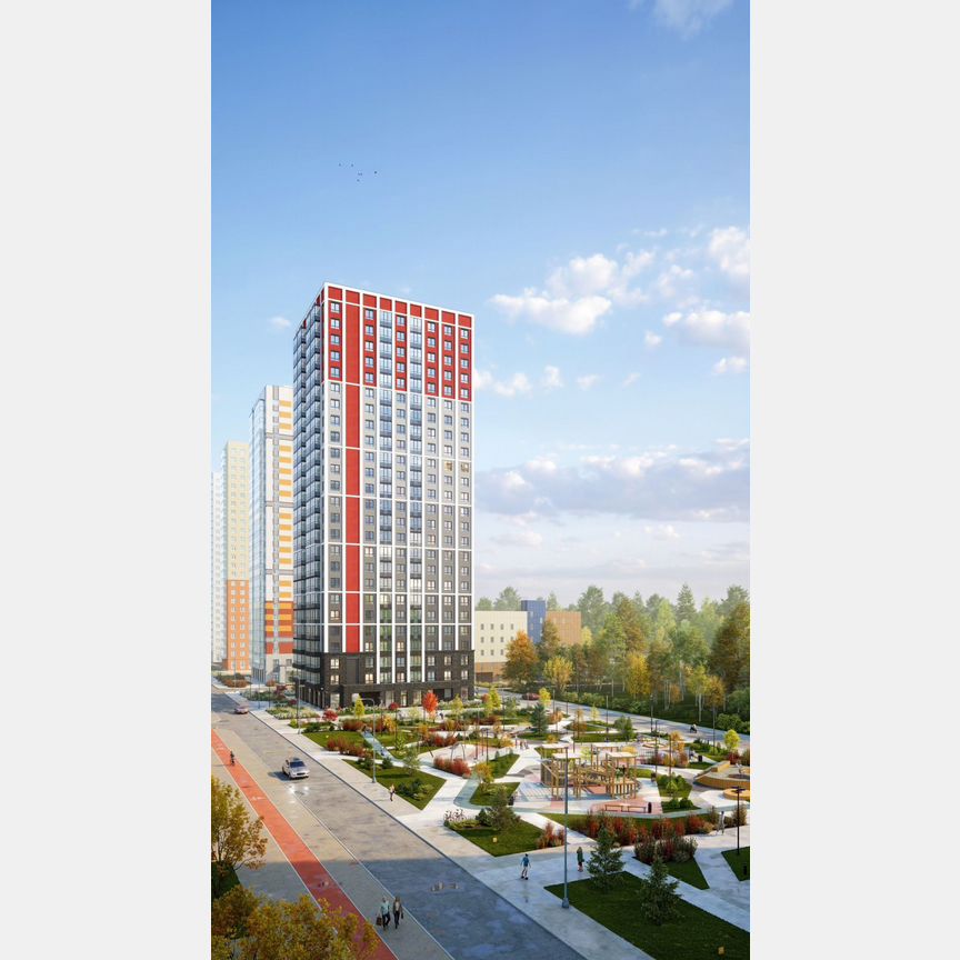 3-к. квартира, 64,4 м², 24/25 эт.