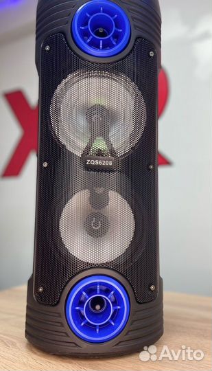 Мощная портативная колонка ZQS-6208 арт:86395