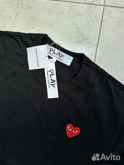 Футболка Comme Des Garcons Play Classic logo Ориги