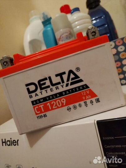 Мото аккумулятор Delta CT 1209 (12V / 9Ah / 135A)