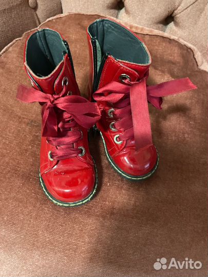 Ботинки для девочки натуральная кожа 23р