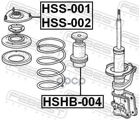 Опора амортизатора honda civic 01-06 перед. лев