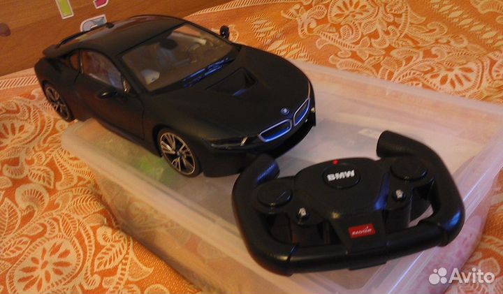 Машинка BMW i8 радиоуправляемая двери с пульта