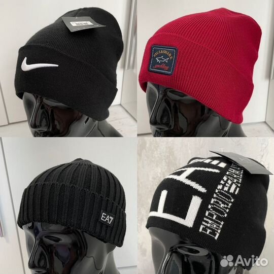 Шапки Hugo,Paul Shark,Armani,EA7,Nike,Tommy,Calvin