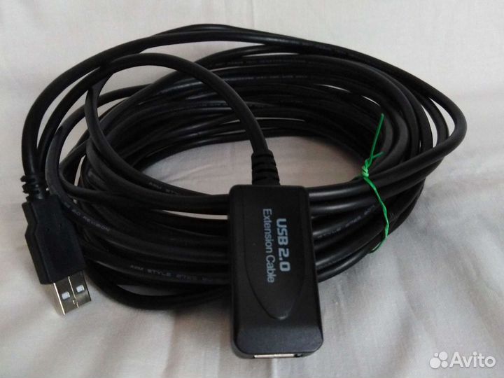 Кабель USB 2.0 Extension Cable 10 метров