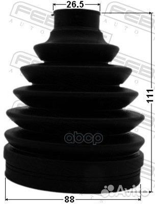 Пыльник шрус наружный (88X111X26.5) комплект TO