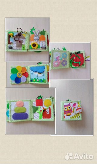 Развивающая книга из фетра