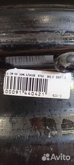 Литые диски р 16 5 108 бу