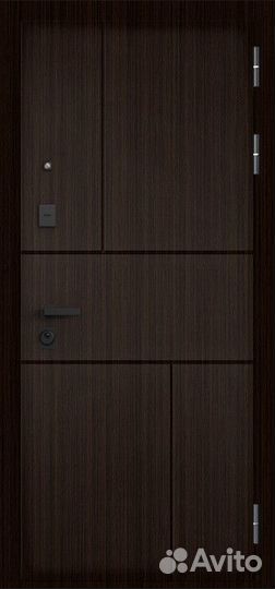 Дверь входная металлическая с зеркалом