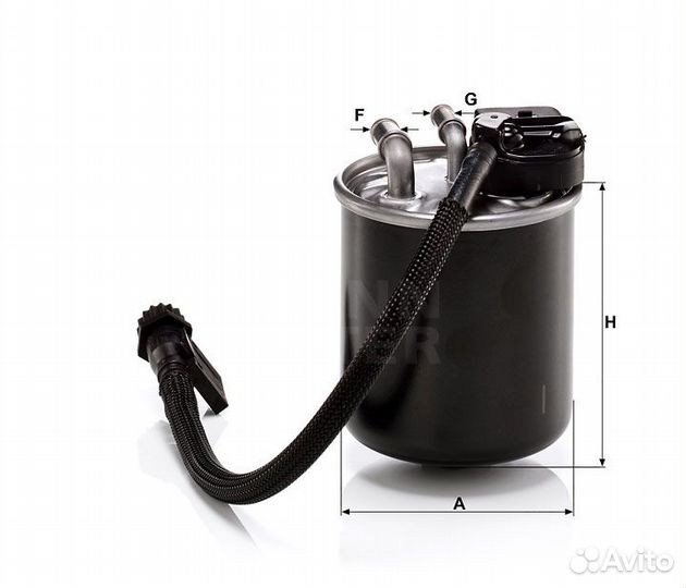 Фильтр топливный MB W204/212/221/906/639 diesel