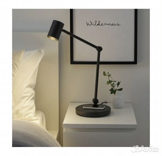 Новая Лампа офисная IKEA nymane (черный)