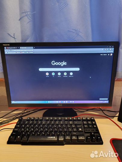 Игровой монитор g2260vwq6 + колонки