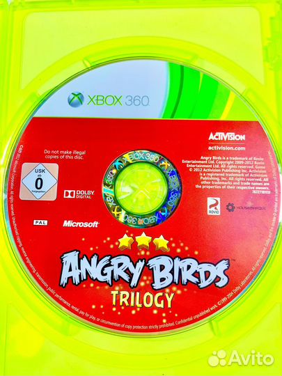 Angry Birds Trilogy (Xbox 360) б/у