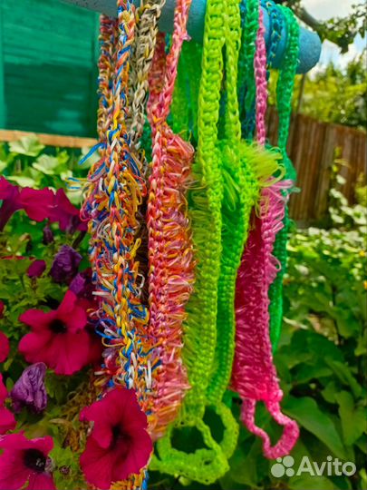 Мочалки ручной вязки