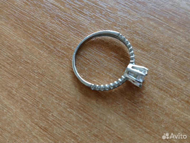 Серебряное кольцо женское 18,5 размер