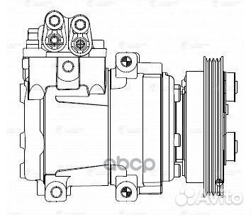 Компрессор кондиционера hyundai getz 1.4/1.6 LC