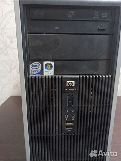 Компьютер офисный hp. системный блок