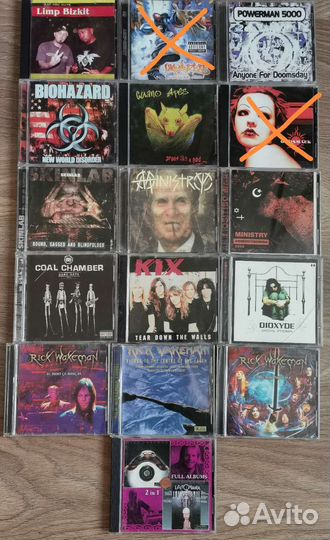 Музыкальные компакт диски rock, metal и т.д