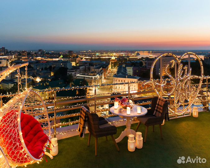 Романтическое свидание в куполе с панорамным видом