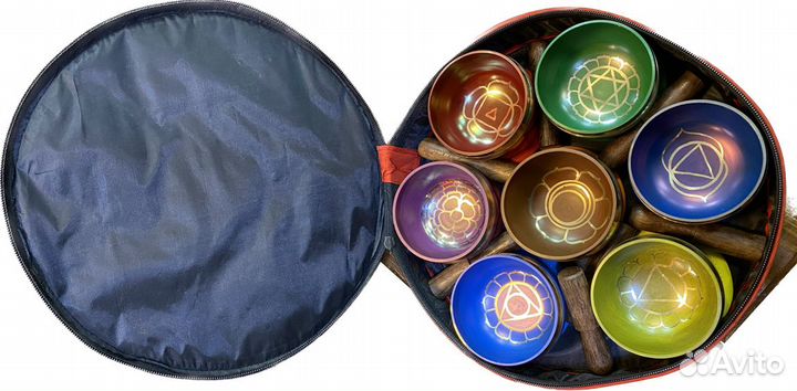 Набор поющих чаш для медитативных практик -7 чакр