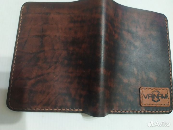 Портмоне автодокументница из натуральной кожи