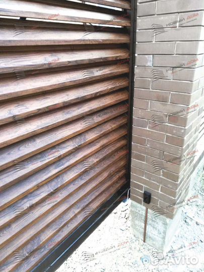 Забор жалюзи горизонтальный