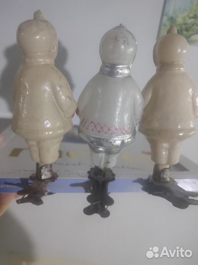 Елочные игрушки СССР на прищепке Ненец