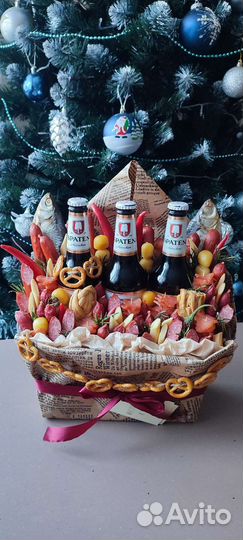 Подарок на 23 февраля. Вкусные букеты