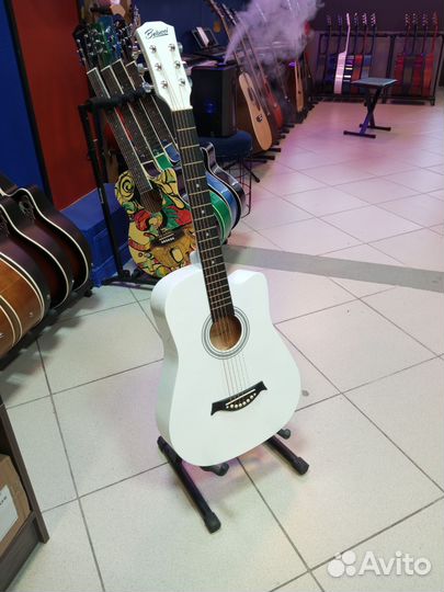 Гитара акустическая Belucci 3810 wh с чехлом