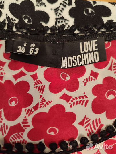 Платье Love Moschino шелк-хлопок 42 размер