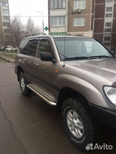 Пороги с листом 76 мм Toyota Land Cruiser 100
