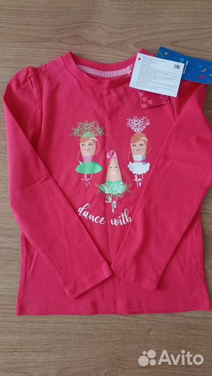 Лонгслив для девочки 116