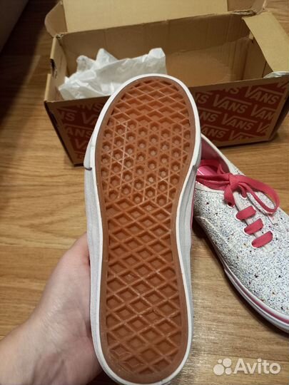 Кеды vans детские блестящие