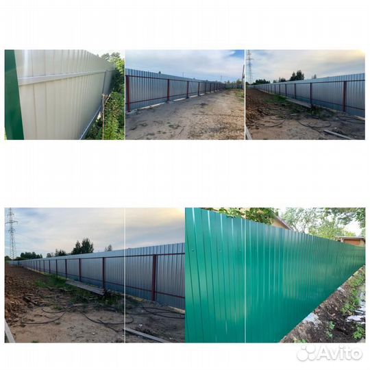 Ворота профнастил. автоматические