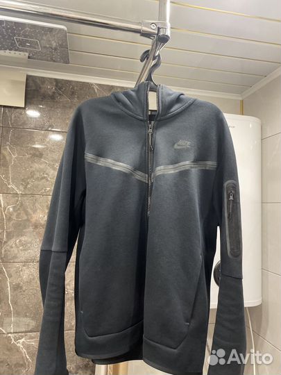 Кофта nike tech fleece черная